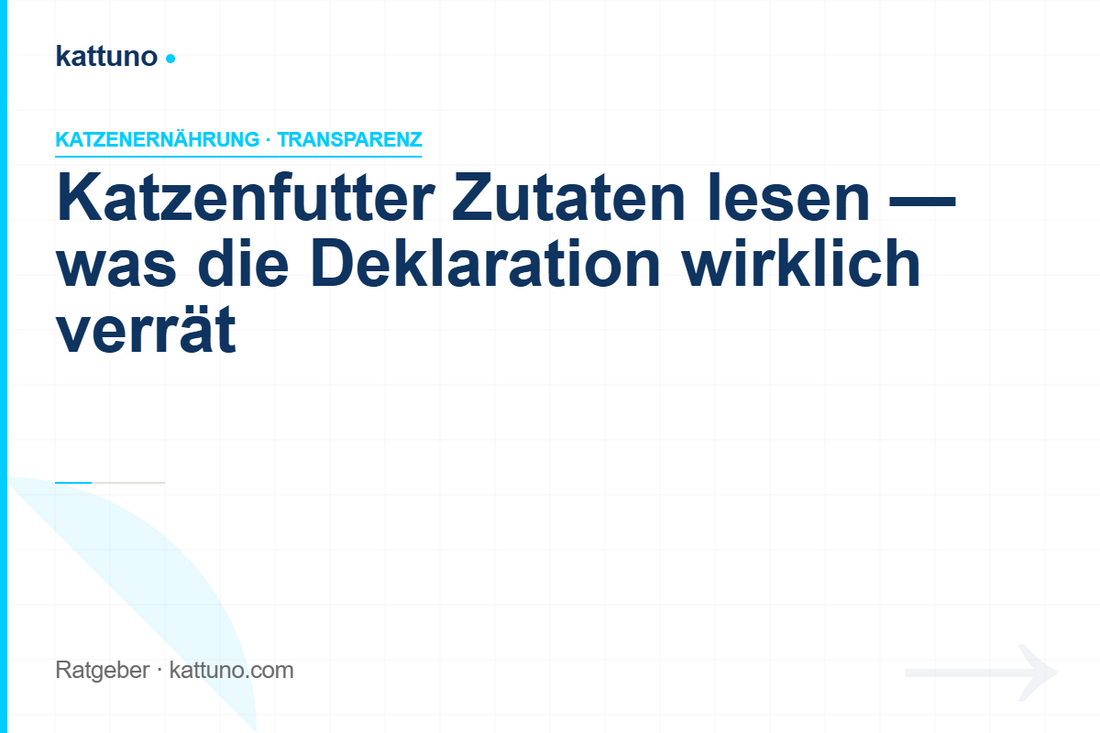 Katzenfutter Zutaten lesen: Was die Deklaration wirklich verrät | luawalt